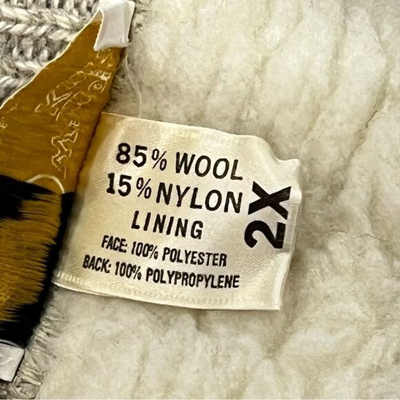 Winona Knits Sherpa Lined Knit Vest Size 2X - Picture 5 of 8